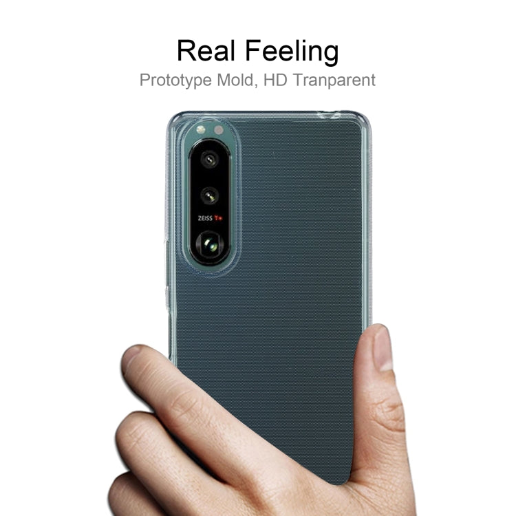 Transparent TPU case back close-up with dual camera cutouts