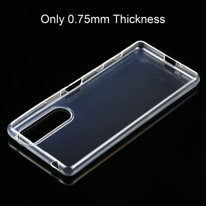 Ultra-thin transparent TPU phone case with raised corners and button cutouts