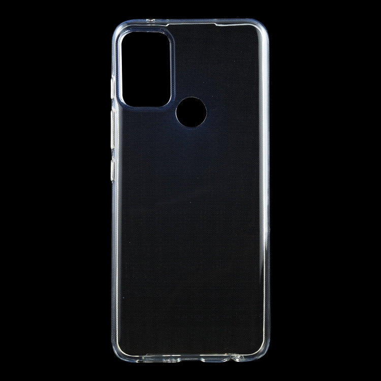 Transparent TPU phone case with cutouts for camera and flash, slim protective shell