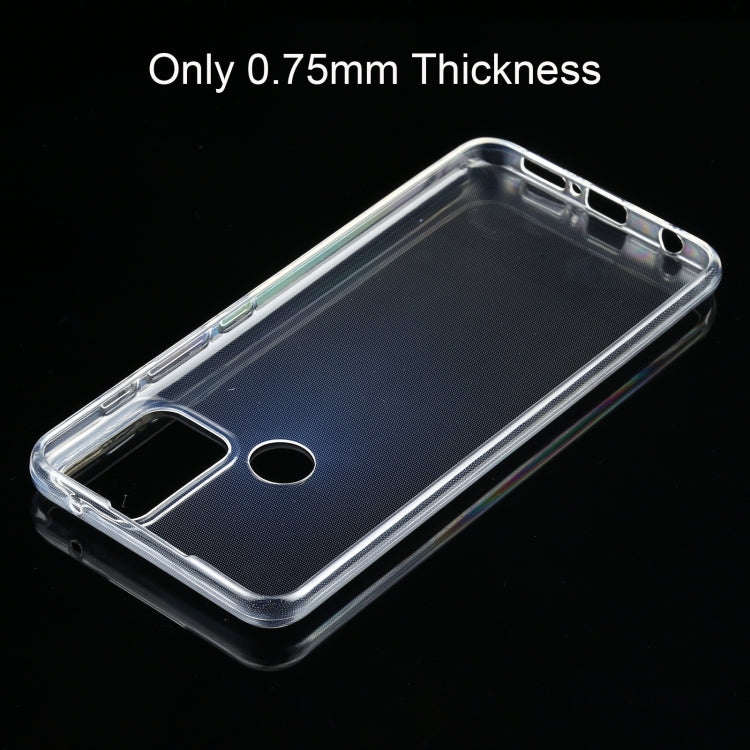 Ultra-thin transparent TPU case with side button openings and camera cutout