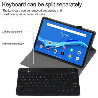 Black detachable keyboard tablet case with backlit keys and flip stand for 10.3-inch tablet