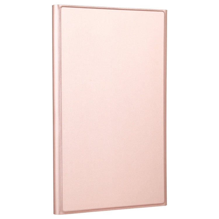 Rose gold slim tablet folio case, closed front view