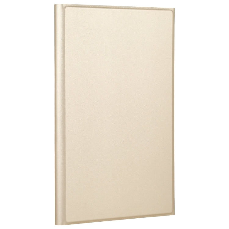 Gold tablet folio case with smooth leather cover