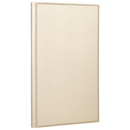 Gold tablet folio case with smooth leather cover