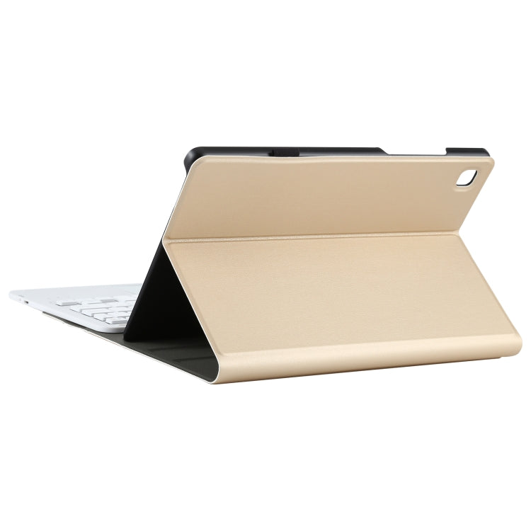 Gold tablet folio keyboard case with stand and detachable keyboard