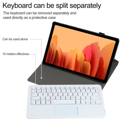 Black tablet keyboard case with detachable keyboard lying flat