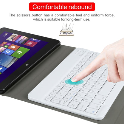 Removable Bluetooth keyboard with protective tablet case, dark gray and white