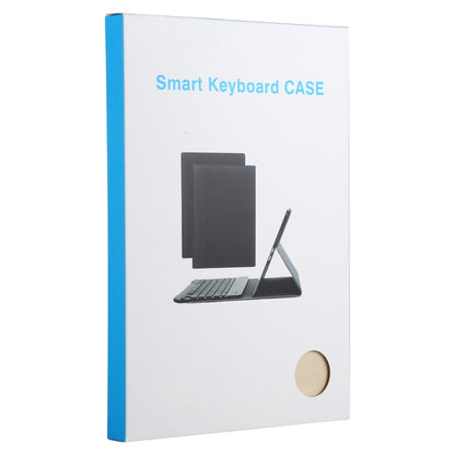 Smart keyboard case retail box with a folded stand and tablet cover illustration