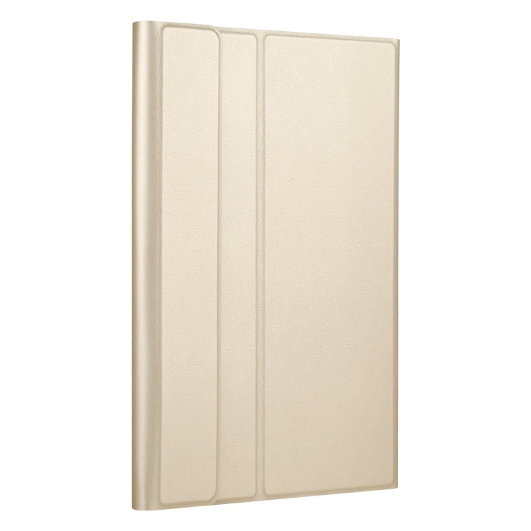 Gold-beige folio tablet case with vertical panel detail