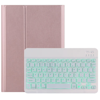 Tablet folio with removable Bluetooth keyboard, mint backlight, rose/pink color