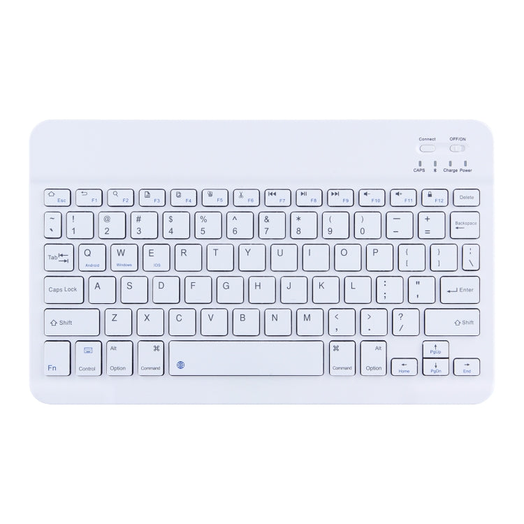 White detachable Bluetooth keyboard with function keys