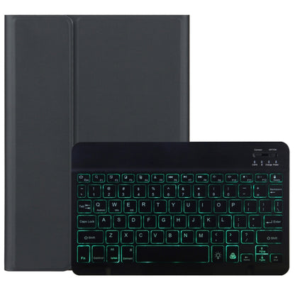 2-in-1 Bluetooth keyboard with protective case, black folio and teal backlit keys