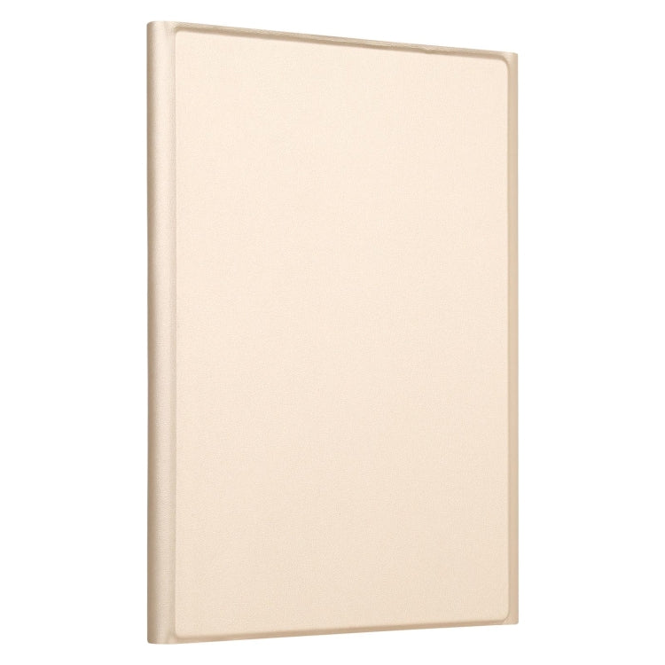 Gold protective tablet cover case, front view with smooth matte finish