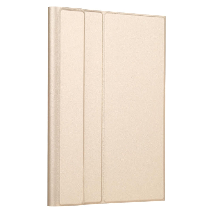 Gold protective tablet cover case with side folds for standing support
