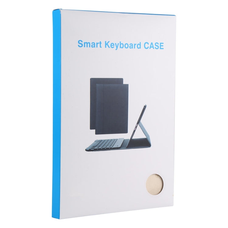 Smart keyboard case retail box, white and blue packaging