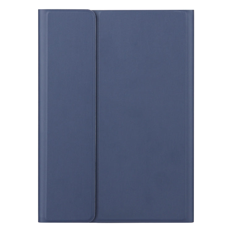 Dark blue folio tablet case with interior panel
