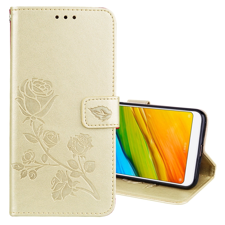Cream PU leather flip wallet case with rose embossing and magnetic clasp