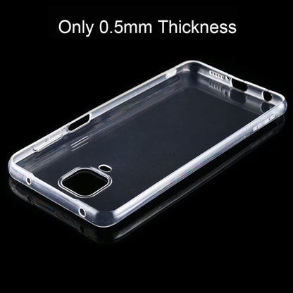 Clear TPU phone case showing thin bottom cutouts for ports and speaker