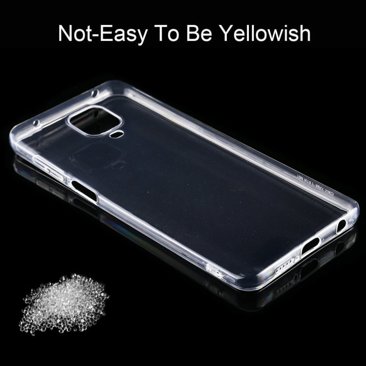 Transparent TPU phone case with smooth edges and opening for buttons and ports
