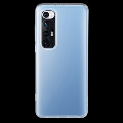 Clear slim TPU phone case with raised bezel and camera cutout