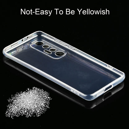 Clear TPU phone case with camera module cutout and transparent shell
