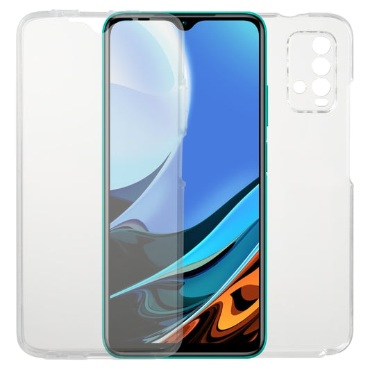 Transparent slim phone case for Redmi Note 9 4G, dual protection, camera cutout