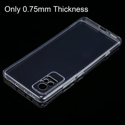 Transparent TPU phone case for Xiaomi Civi, very thin clear cover with camera cutout.