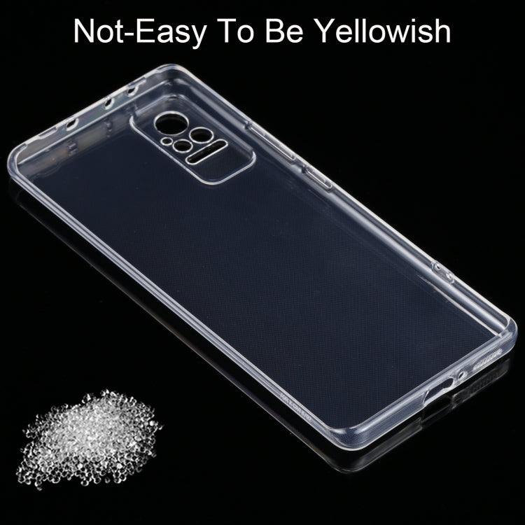 Transparent TPU phone case for Xiaomi Civi, clear cover with camera cutout and raised edges.