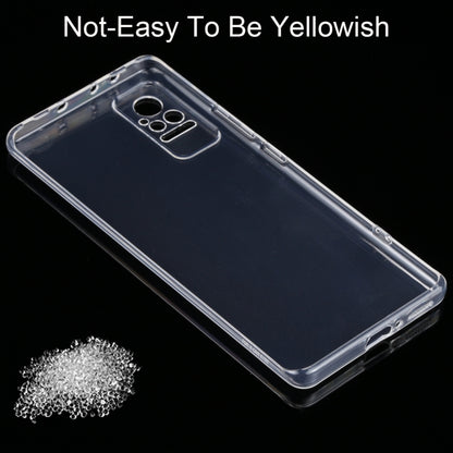 Transparent TPU phone case for Xiaomi Civi, clear cover with camera cutout and raised edges.
