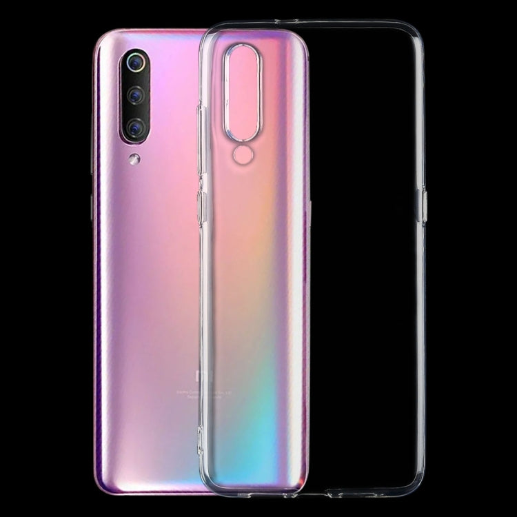 Transparent TPU phone case with iridescent finish, for Xiaomi Mi 9