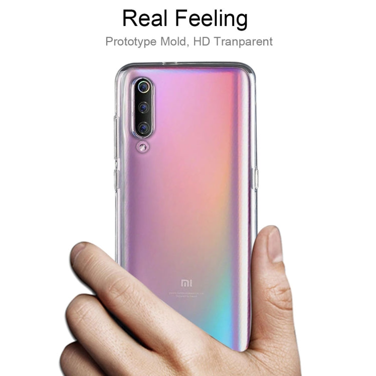 Slim TPU phone case, iridescent transparent design, for Xiaomi Mi 9