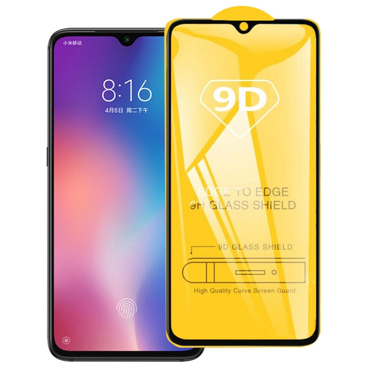 9D full-coverage tempered glass screen protector with curved edges on smartphone