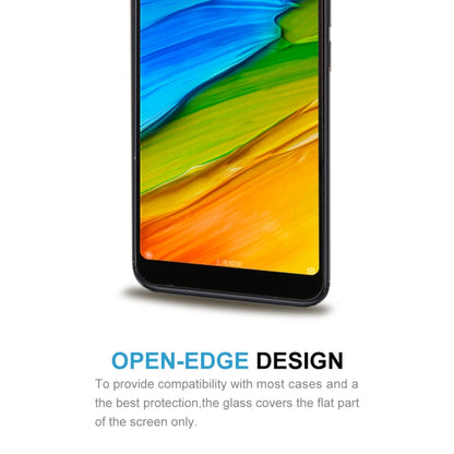 Tempered glass screen protector with open-edge design for flat screen coverage