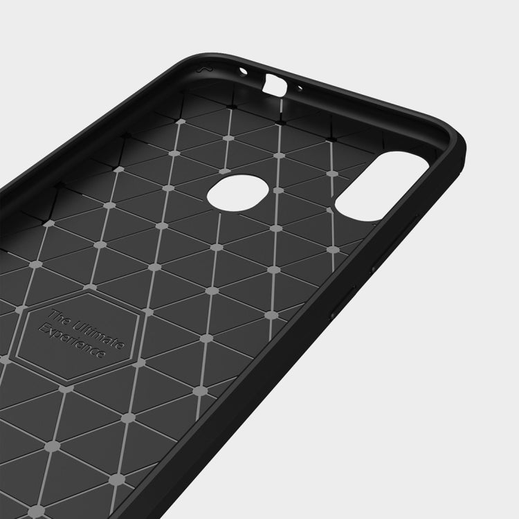 TPU phone case interior with geometric grid pattern for grip and fit
