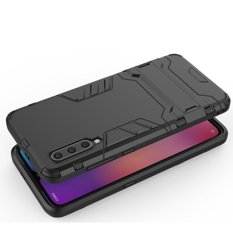 Shockproof rugged phone case for Xiaomi Mi 9, dark gray/black with impact bumper design