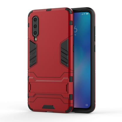 Shockproof rugged phone case for Xiaomi Mi 9, red with armored corner protection