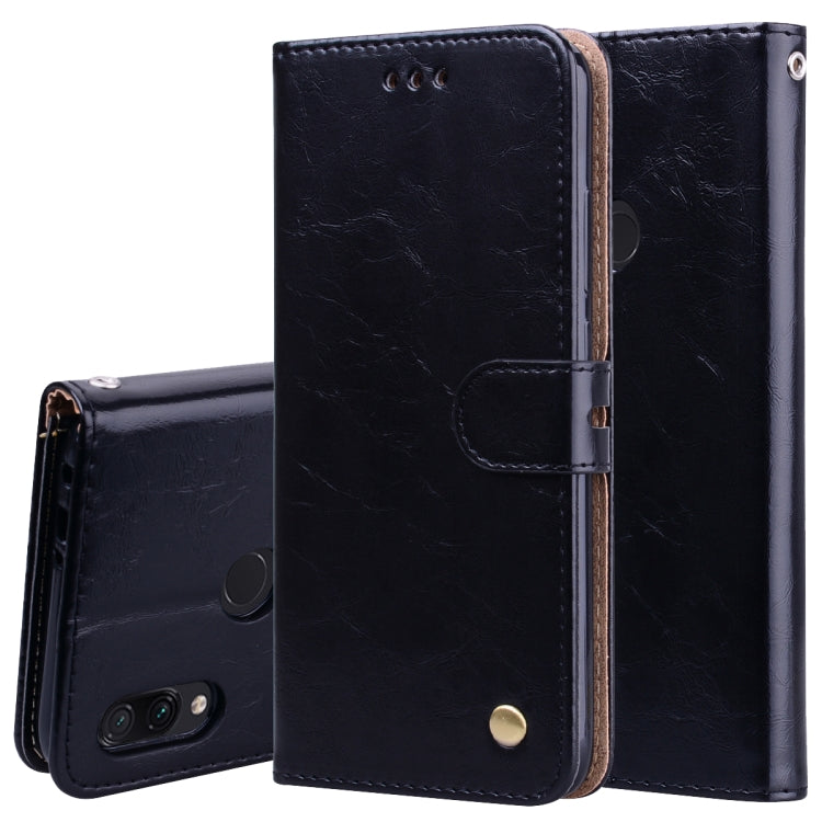 Black flip leather phone wallet case with magnetic strap and camera cutout