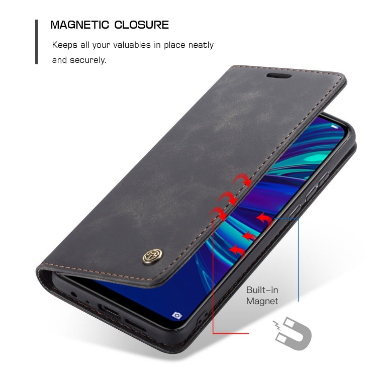 Magnetic flip leather wallet case with built-in magnet for secure closure
