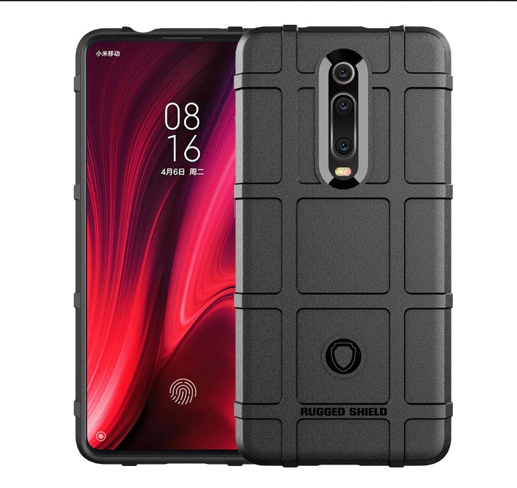 Black rugged silicone phone case with raised edges and dual camera cutouts