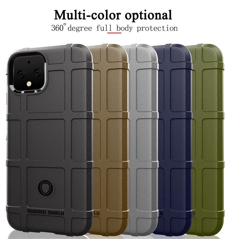 Multi-color rugged silicone phone cases with full-body protection for Google Pixel 4