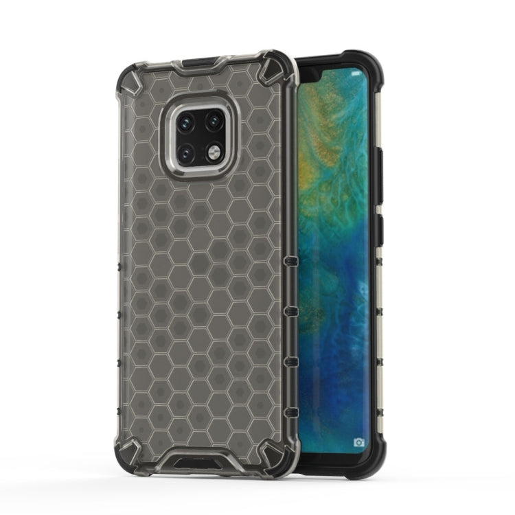 Black honeycomb shockproof TPU phone case with raised corners for Huawei Mate 20 Pro