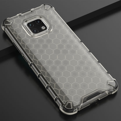 Clear honeycomb shockproof phone case with raised edges for Huawei Mate 20 Pro