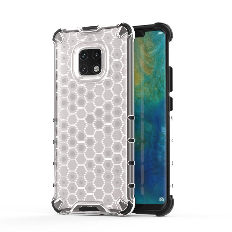 Shockproof honeycomb phone case with clear TPU bumper and PC back for Huawei Mate 20 Pro