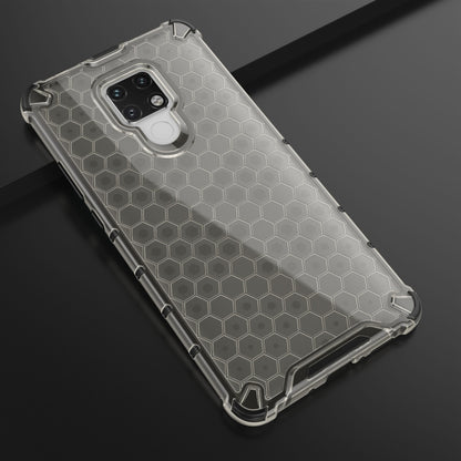 Shockproof honeycomb phone case with clear hex back and raised camera surround for Mate 20 X