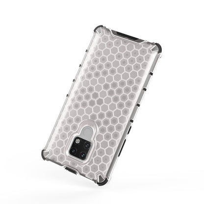 Shockproof honeycomb phone case with clear hex back and corner shock-absorbing bumpers for Mate 20 X
