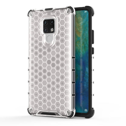 Shockproof honeycomb phone case with clear hex back and black TPU corner protection for Mate 20 X