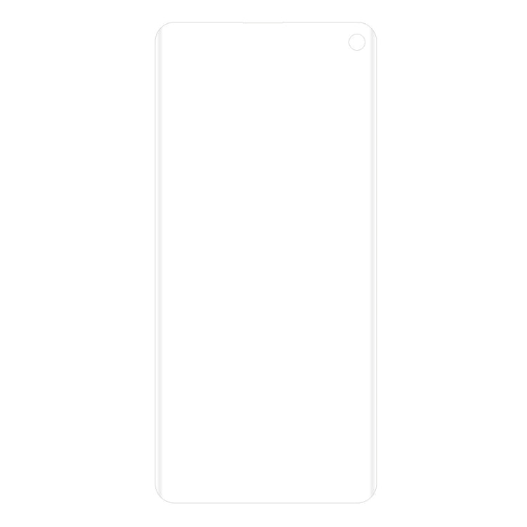 Curved PET screen protector film for Galaxy S10, clear front panel