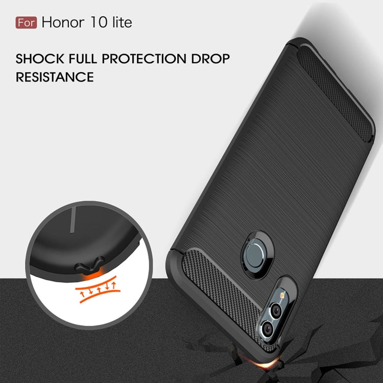 Black TPU shockproof case with textured grip and raised camera edge protection