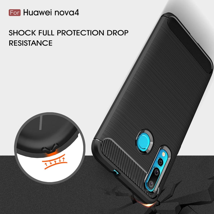 Black TPU shockproof phone case with textured grip panel and raised corner protection
