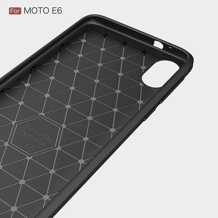 TPU phone case back interior with geometric pattern and camera opening, black